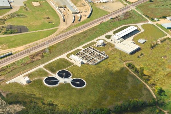 Aerial Photograph of the Clinton Regional Water Reclamation Facility
