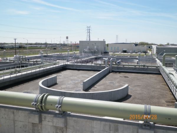 Photograph of Aeration Basin at Regional Water Reclamation Facility - 2015