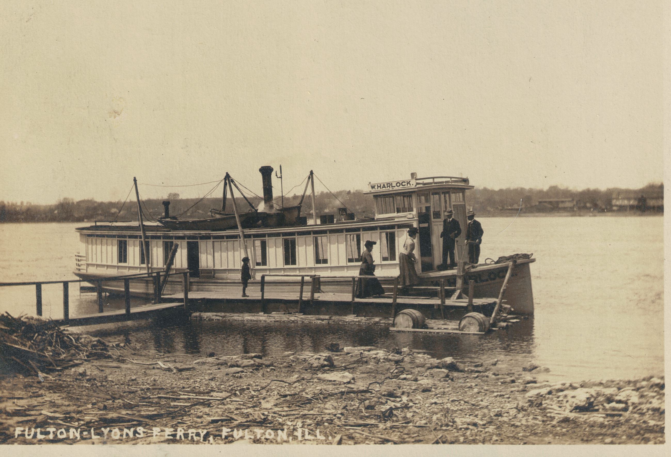 Black and White Photo of the W. Harlock Lyons-Fulton Ferry
