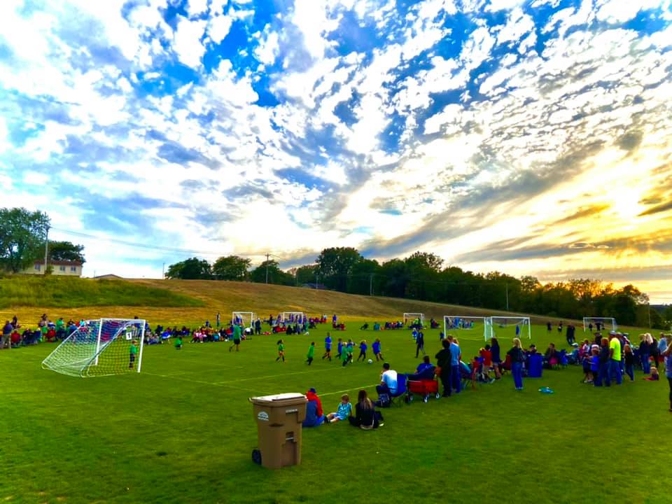 Image of Children Playing Soccer at Jurgersen Soccer Complex