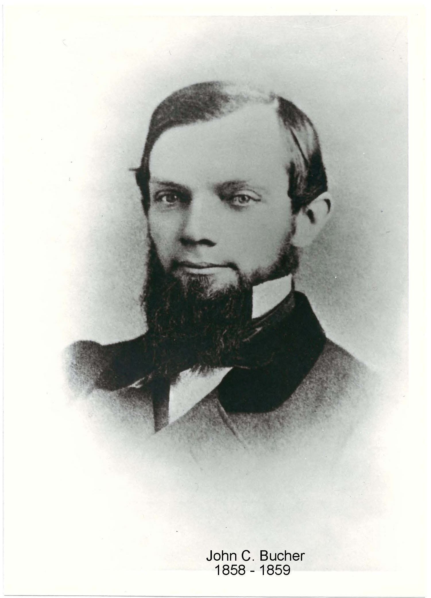 Image of Mayor John C. Bucher who served 1858-1859 