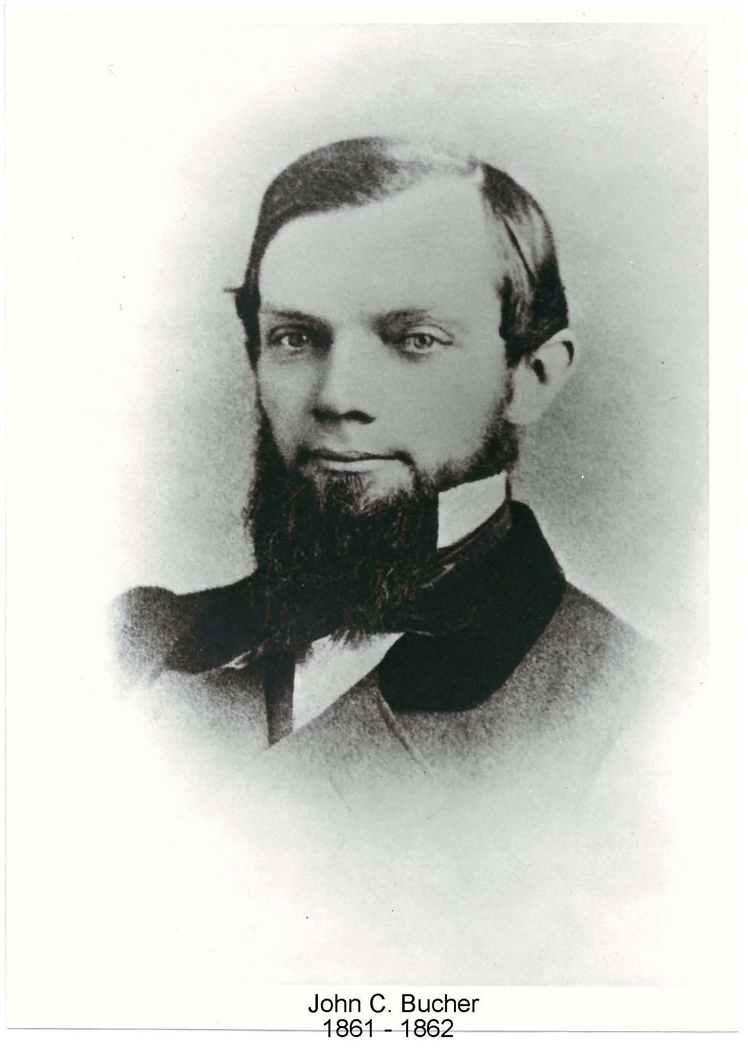 Image of Mayor John C. Bucher who served 1861-1862 