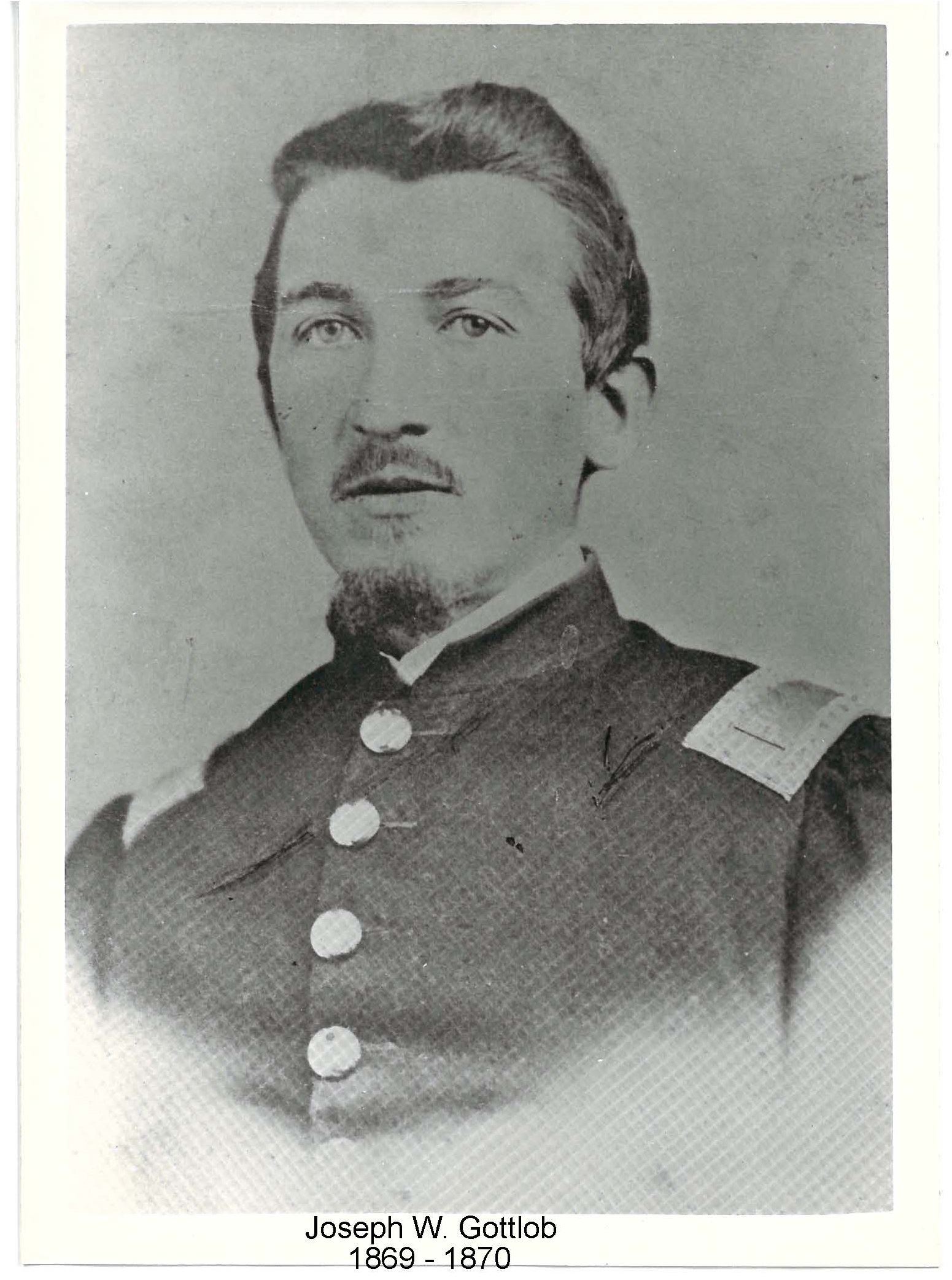Image of Mayor Joseph W. Gottlob who served 1869-1870 