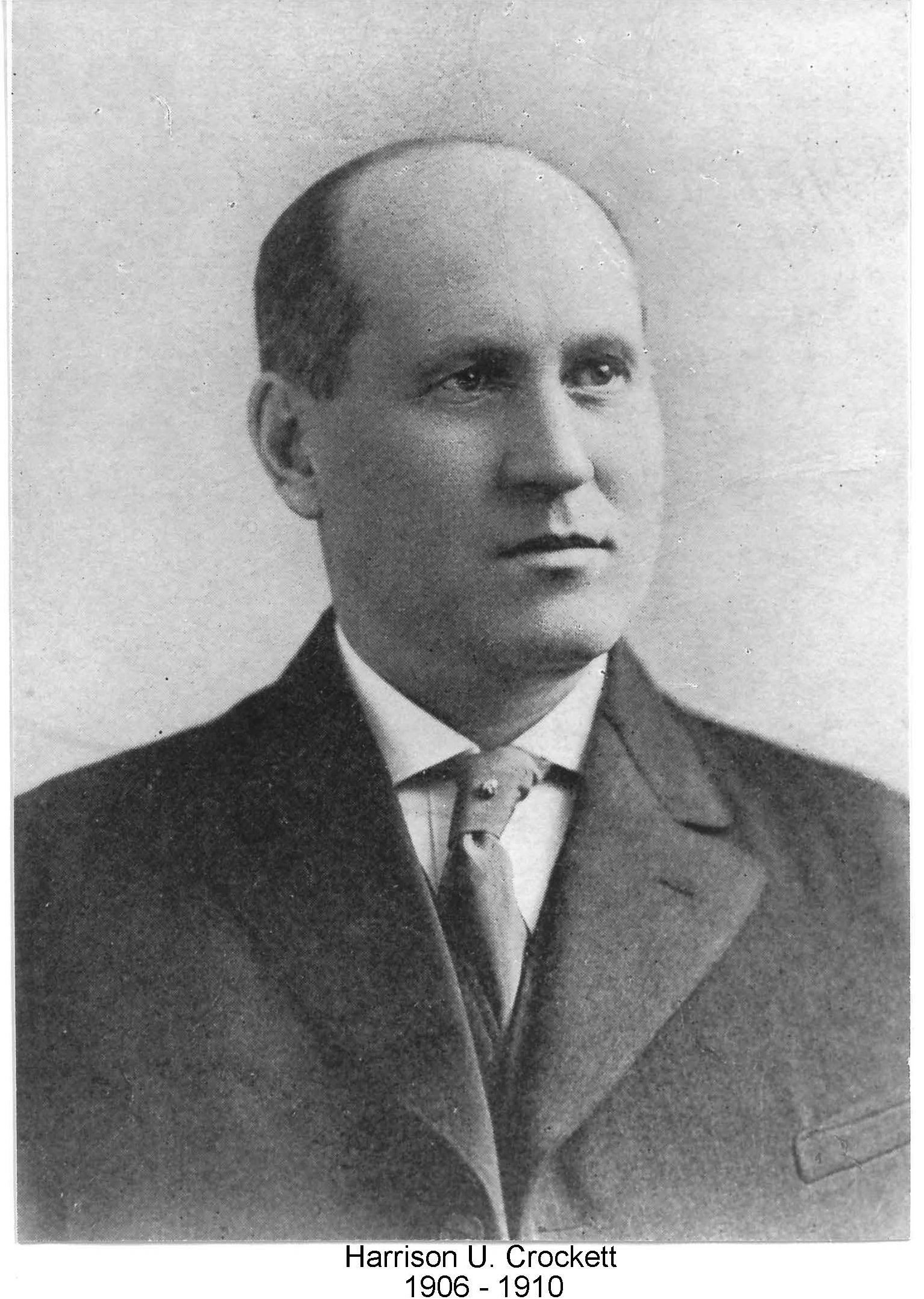 Image of Mayor Harrison U. Crockett who served 1906-1910