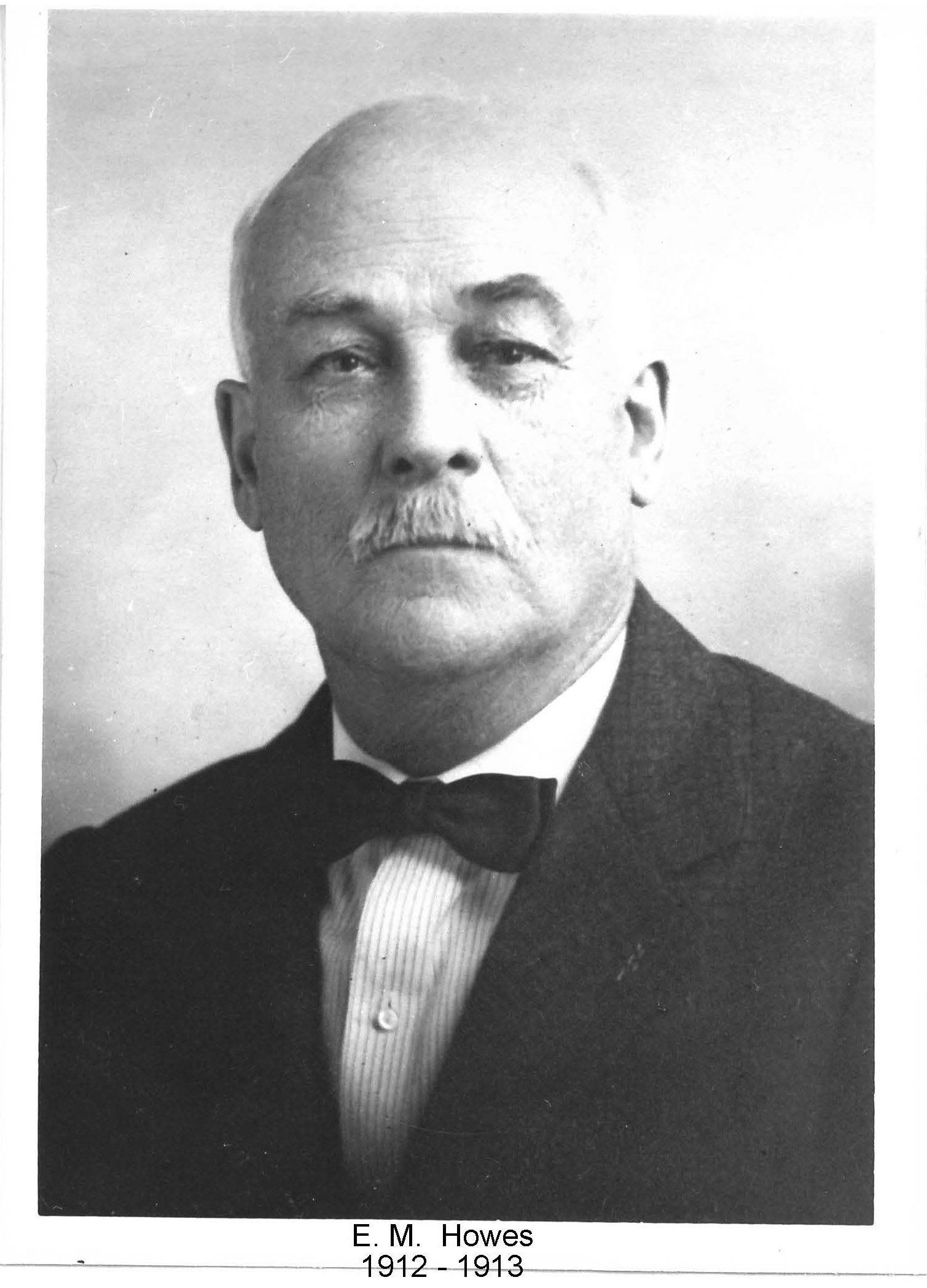 Image of Mayor E.M. Howes who served 1912-1913