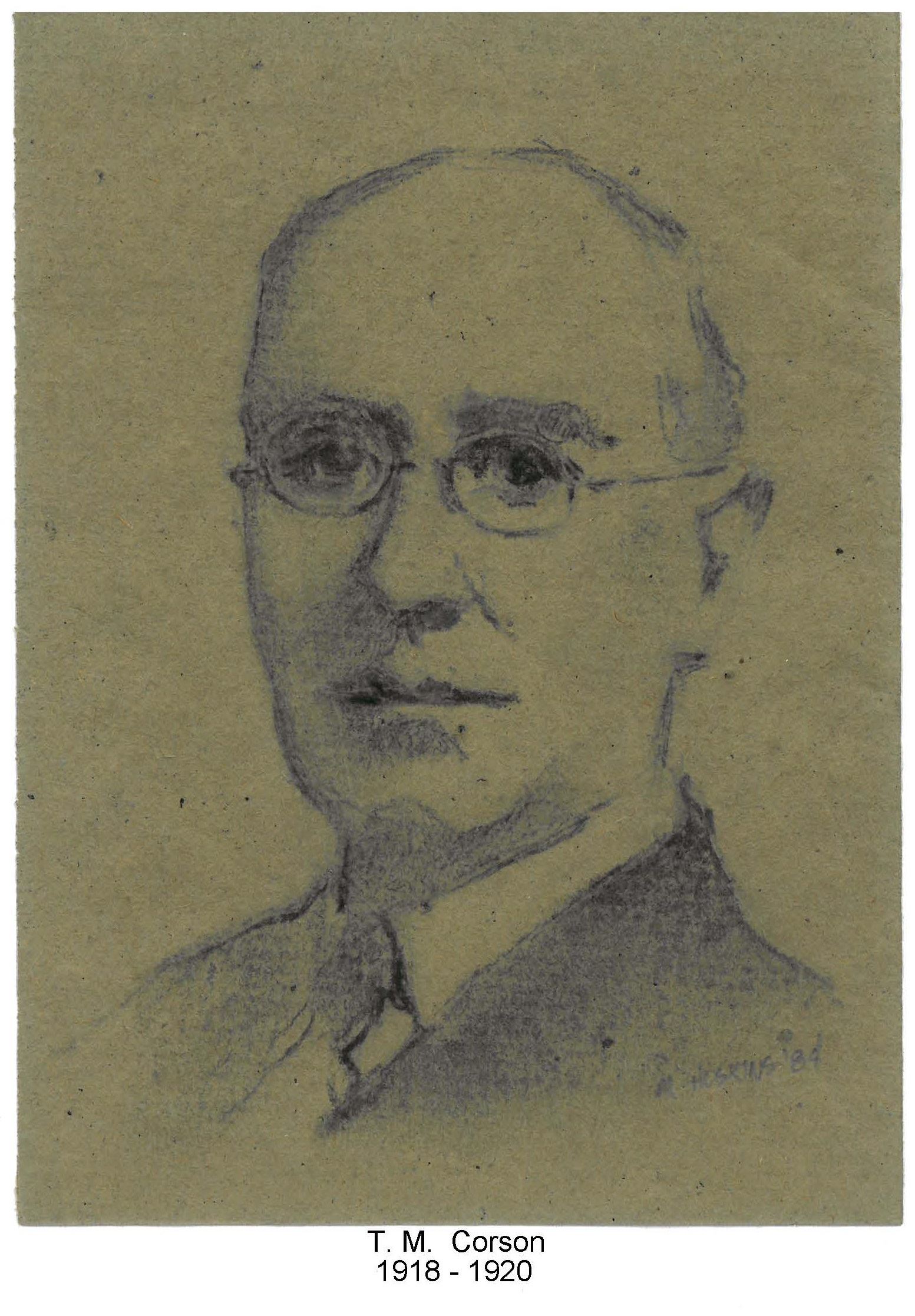 Image of Mayor T.M. Corson who served 1918-1920
