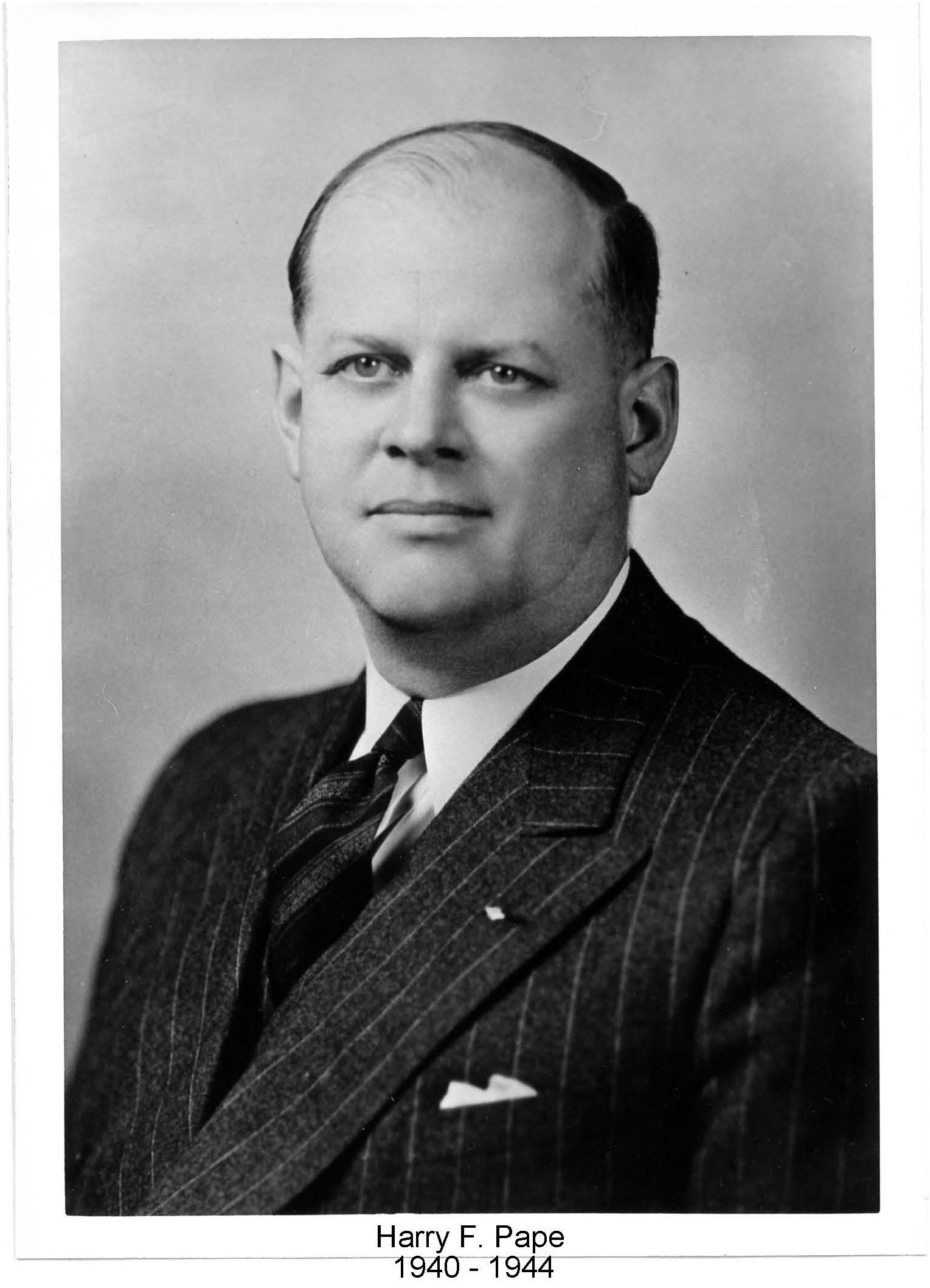 Image of Mayor Richard Howes who served 1936-1940