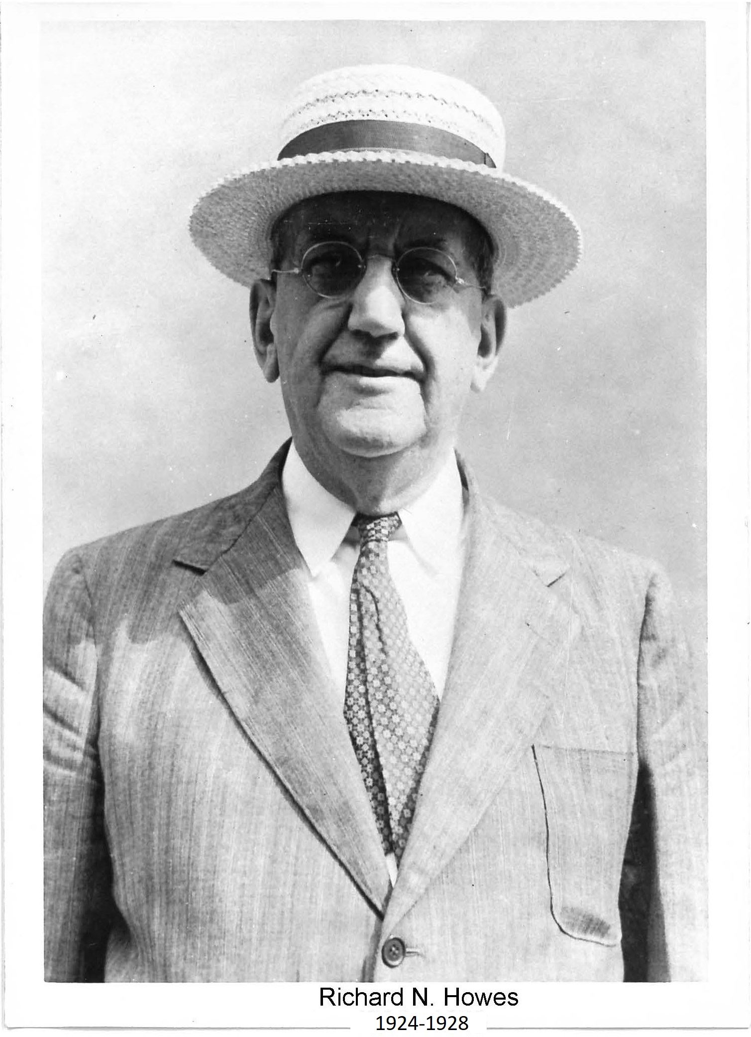 Image of Mayor Ricard N. Howes who served 1924 - 1824